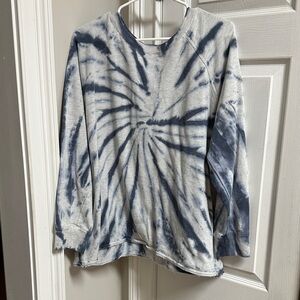Maurices Women's Tie-Dye Sweatshirt - Navy and White